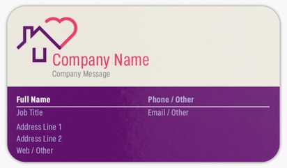 Design Preview for Community Living Rounded Corner Business Cards Templates, Standard (3.5" x 2")