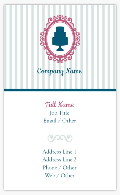 Design Preview for Design Gallery: bakeries  Standard Business Cards, Standard (91 x 55 mm)