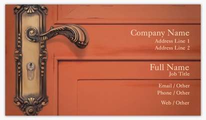 Design Preview for Locksmiths Ultra Thick Business Cards Templates