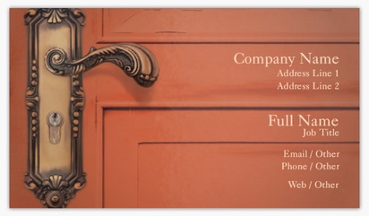 Design Preview for Design Gallery: Locksmiths Glossy Visiting Cards, Standard (89 x 51 mm)