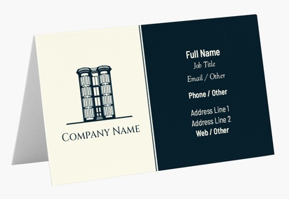 Design Preview for Design Gallery: Property Management Folded Business Cards