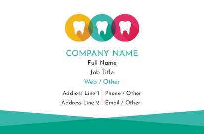 Design Preview for Design Gallery: Dentistry Natural Uncoated Business Cards