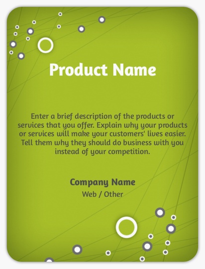 Design Preview for Design Gallery: Marketing & Communications Product Labels on Sheets, Rounded Rectangle 10 x 7.5 cm