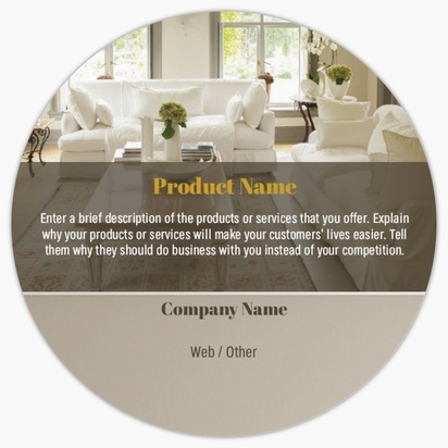 Design Preview for Design Gallery: Home Inspection Product Labels on Sheets, Circle 7.6 x 7.6 cm