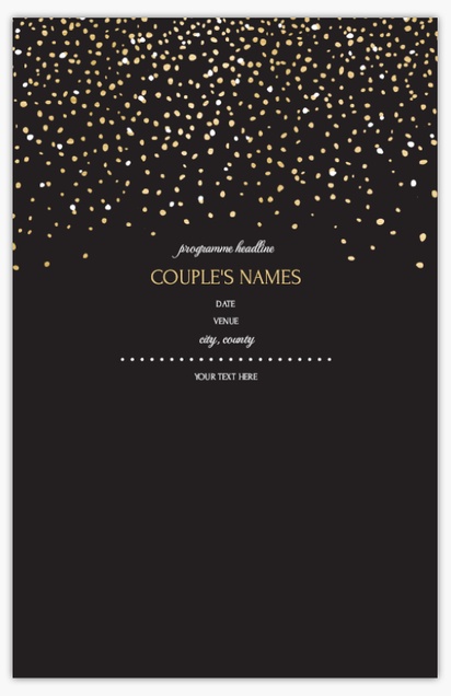 Design Preview for Programs Wedding Programs Templates, 6" x 9"