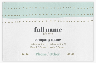 Design Preview for Design Gallery: Clothing Natural Uncoated Business Cards