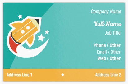 Design Preview for Design Gallery: Special Education Metallic Business Cards