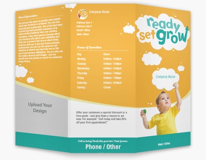 Design Preview for Design Gallery: Childcare & Early Education Custom Brochures, 8.5" x 11" Tri-fold