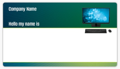 Design Preview for Design Gallery: Information & Technology Name Stickers