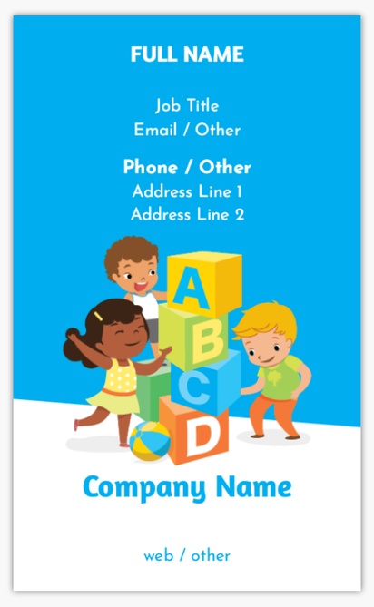 Design Preview for Design Gallery: Elementary Schools Standard Business Cards, Standard (91 x 55 mm)