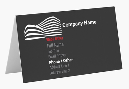 Design Preview for Design Gallery: Urban Planning Folded Business Cards