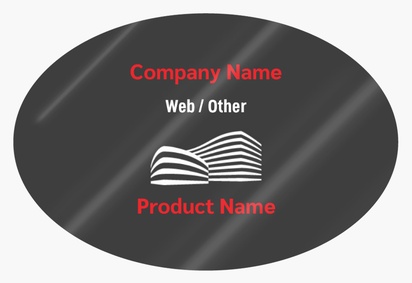 Design Preview for Design Gallery: Urban Planning Product Labels on Sheets, Oval 7.6 x 5.1 cm