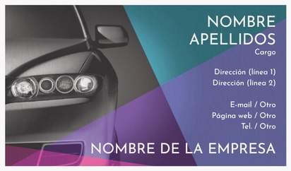 Un seguro de coche taller de automóviles diseño violeta negro
