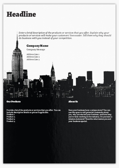 Design Preview for Design Gallery: Urban Planning Flyers & Leaflets,  No Fold/Flyer A4 (210 x 297 mm)