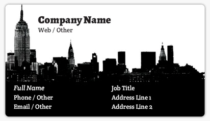 Design Preview for Templates for Urban Planning Name Card Stickers 