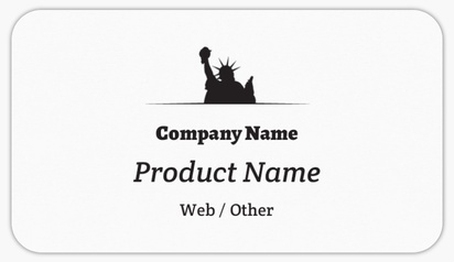 Design Preview for Design Gallery: Urban Planning Product Labels on Sheets, Rounded Rectangle 8.7 x 4.9 cm