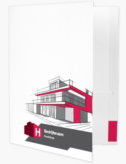 Voorvertoning ontwerp voor Ontwerpgalerij: Architectuur Presentatiemappen, A4