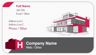 Design Preview for Design Gallery: Property & Estate Agents Business Card Stickers, Small