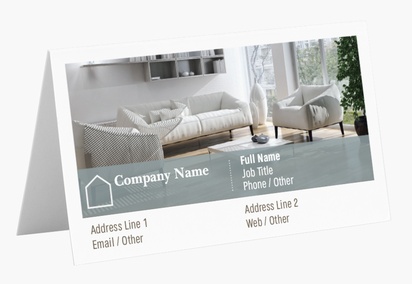 Design Preview for Design Gallery: Home Staging Folded Business Cards