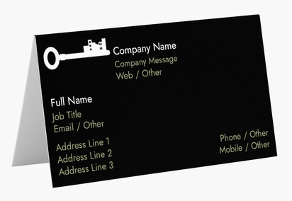 Design Preview for Design Gallery: Property Management Folded Business Cards
