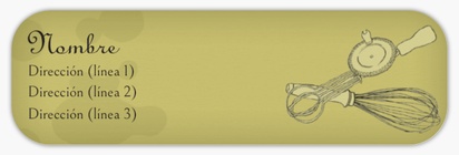 Vista previa del diseño de Galería de diseños de etiquetas de remite