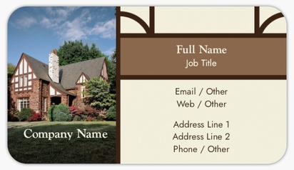 Design Preview for Design Gallery: Home Inspection Business Card Stickers, Small
