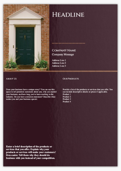 Design Preview for Design Gallery: Mortgages & Loans Flyers & Leaflets,  No Fold/Flyer A4 (210 x 297 mm)