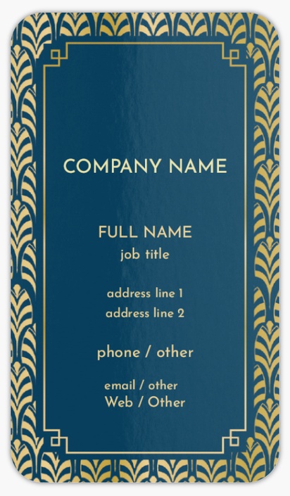Design Preview for Theater Rounded Corner Business Cards Templates, Standard (3.5" x 2")