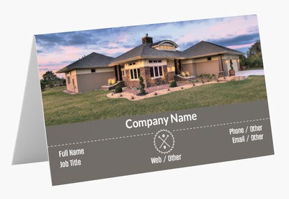 Design Preview for Design Gallery: Estate Development Folded Business Cards