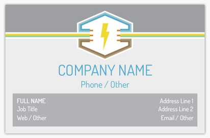 Design Preview for Design Gallery: Electricians Textured Uncoated Business Cards
