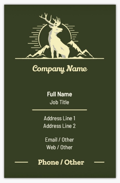Design Preview for Design Gallery: Animals Textured Uncoated Business Cards