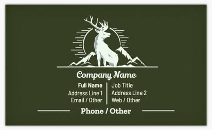 Design Preview for Design Gallery: Hunting & Fishing Standard Business Cards, Standard (91 x 55 mm)