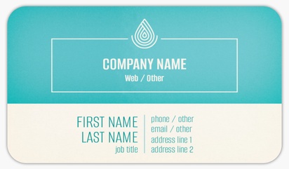 Design Preview for Spas Rounded Corner Business Cards Templates, Standard (3.5" x 2")