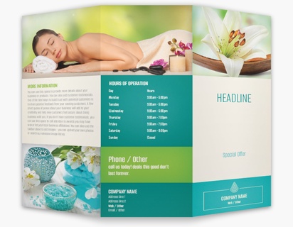 Design Preview for Design Gallery: Massage & Reflexology Custom Brochures, 8.5" x 11" Tri-fold