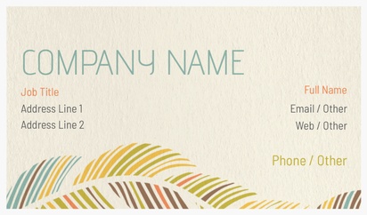Design Preview for Design Gallery: Waxing & Hair Removal Natural Textured Business Cards