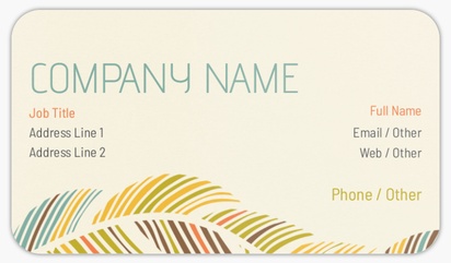 Design Preview for Waxing & Hair Removal Rounded Corner Business Cards Templates, Standard (3.5" x 2")
