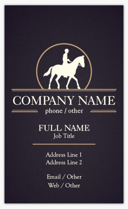Design Preview for Templates for Sports & Fitness Standard Name Cards , Standard (91 x 55 mm)
