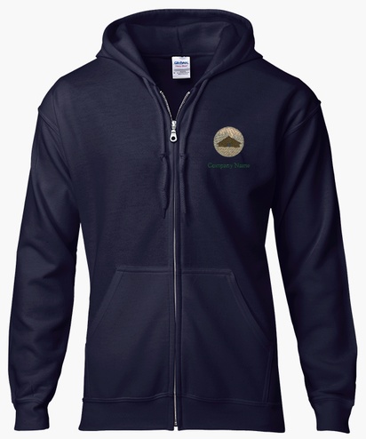 Design Preview for Templates for Agriculture & Farming Zip Up Hoodies 