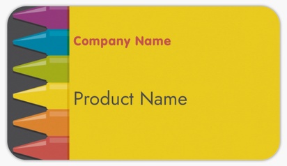 Design Preview for Design Gallery: Childcare & Early Education Product Labels on Sheets, Rounded Rectangle 8.7 x 4.9 cm