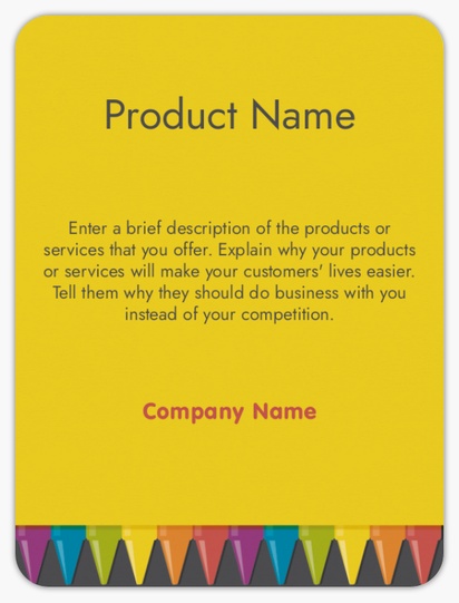 Design Preview for Design Gallery: Product Labels on Sheets, Rounded Rectangle 10 x 7.5 cm