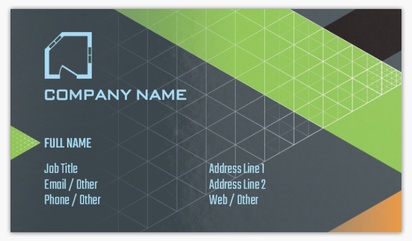 Design Preview for Design Gallery: Building Construction Glossy Visiting Cards, Standard (89 x 51 mm)