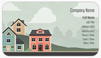 Design Preview for Design Gallery: Property Estate Solicitors Business Card Stickers, Small