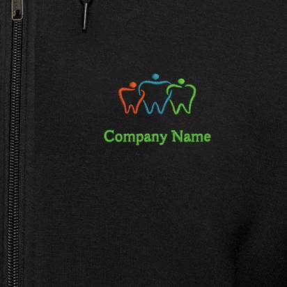 Design Preview for Design Gallery: Health & Wellness Customised Hoodies, Black