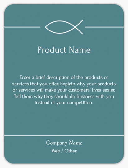 Design Preview for Design Gallery: Product Labels on Sheets, Rounded Rectangle 10 x 7.5 cm