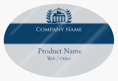 Design Preview for Design Gallery: Politics Product Labels on Sheets, Oval 7.6 x 5.1 cm