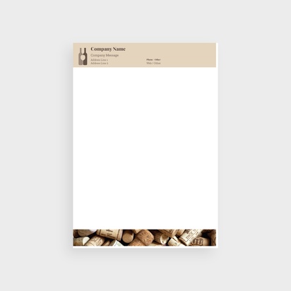 Design Preview for Design Gallery: Food & Beverage Bulk Letterheads