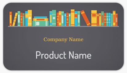 Design Preview for Design Gallery: News & Books Product Labels on Sheets, Rounded Rectangle 8.7 x 4.9 cm