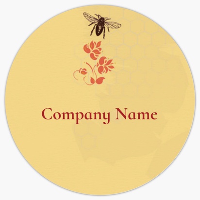 Design Preview for Design Gallery: Animals Product Labels on Sheets, Circle 3.8 x 3.8 cm