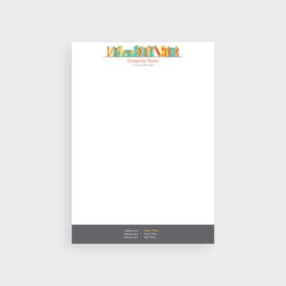 Design Preview for Design Gallery: Writing & Editing Letterheads