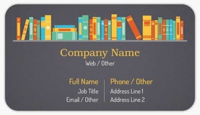 Design Preview for Design Gallery: News & Books Business Card Stickers, Small